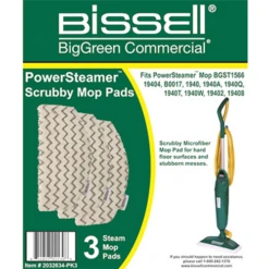 Bissell MicroFiber Power Steamer Scrubby Mop Pad