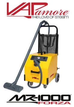 Vapamore MR-1000 Forza -Home Cleaning Tool forza 3qrt left with hose and logo 37583.1595856871